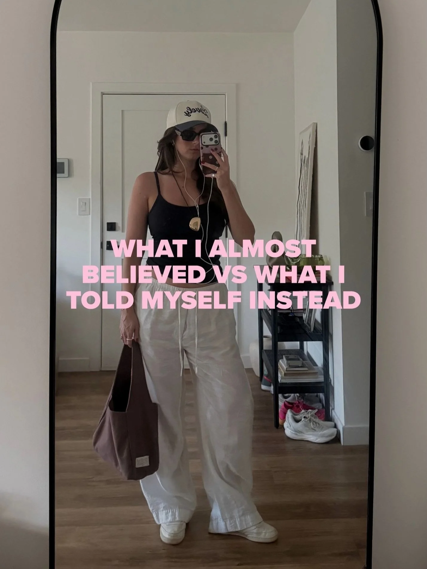 the one thing I know for sure is life rarely goes to plan but instead of fixating on that, I&rsquo;m working (hard) to reframe those thoughts 🤎 it&rsquo;s not about where we should be but more about what we can do with where we are