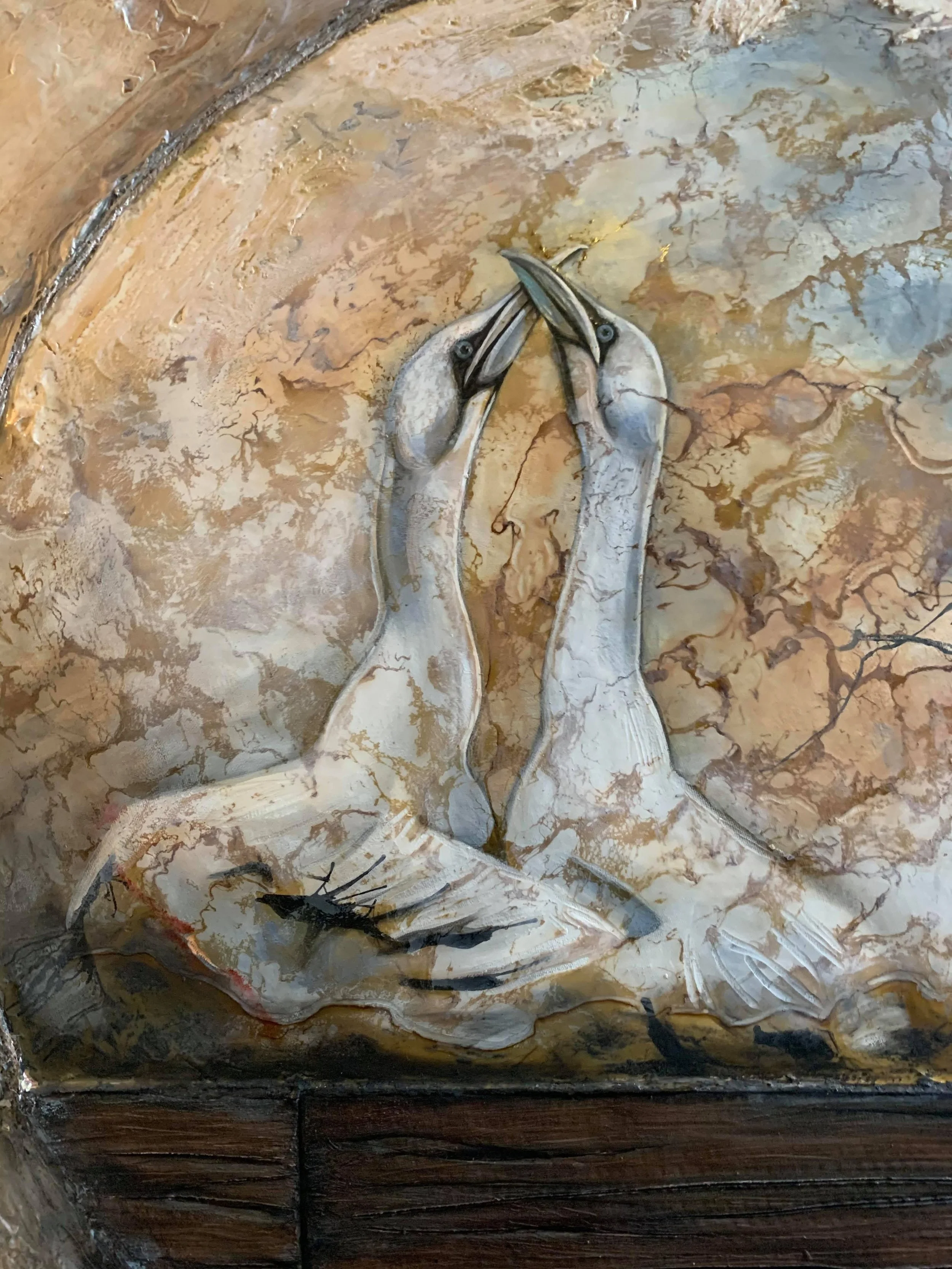 42x42 sur bois - Medium mixtes