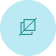 Rounded light blue circle with a white icon of a pencil inside a square.