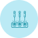 Illustration of a server rack with multiple servers