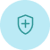 A shield icon with a plus sign in the center, symbolizing protection or adding security.