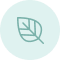 A simple illustration of a leaf with a stem.