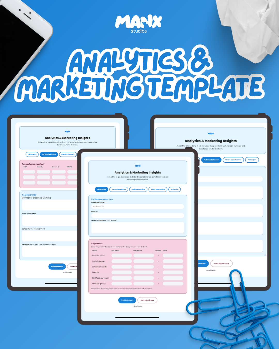 Analytics & Marketing Template