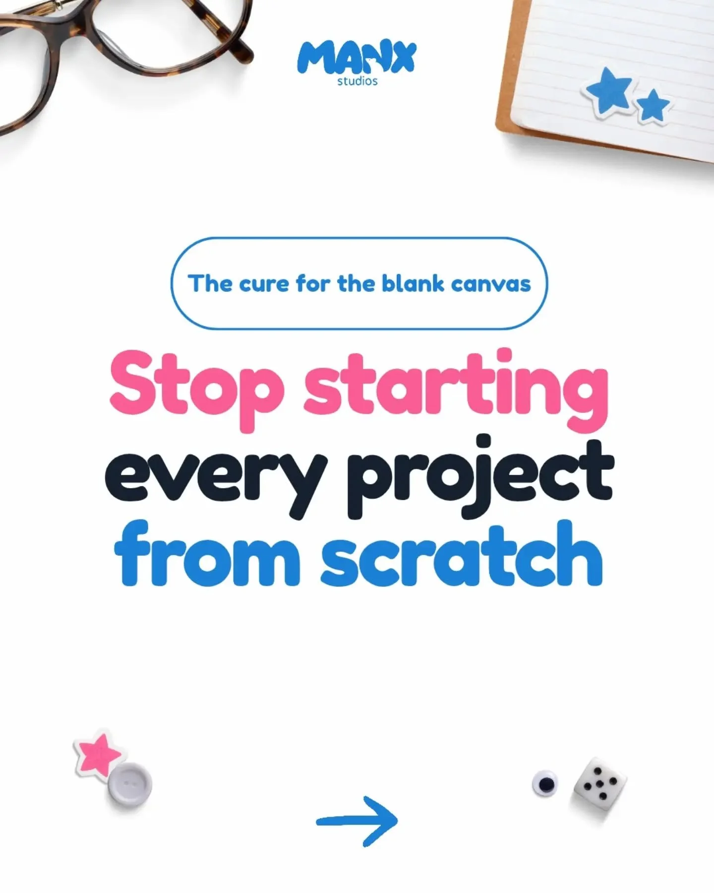 Something I've noticed: most people don't struggle with content because they lack ideas. They struggle because every font, colour, and spacing choice adds up until nothing gets finished. That's decision fatigue, not a discipline problem.

That's the 