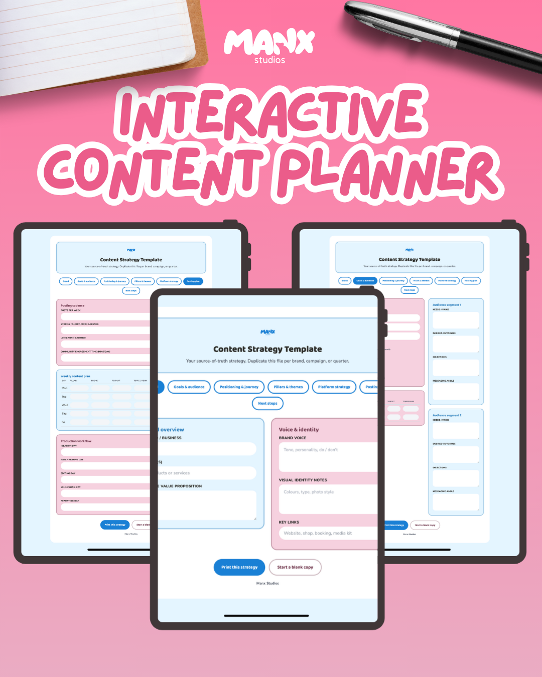 Interactive Content Planner