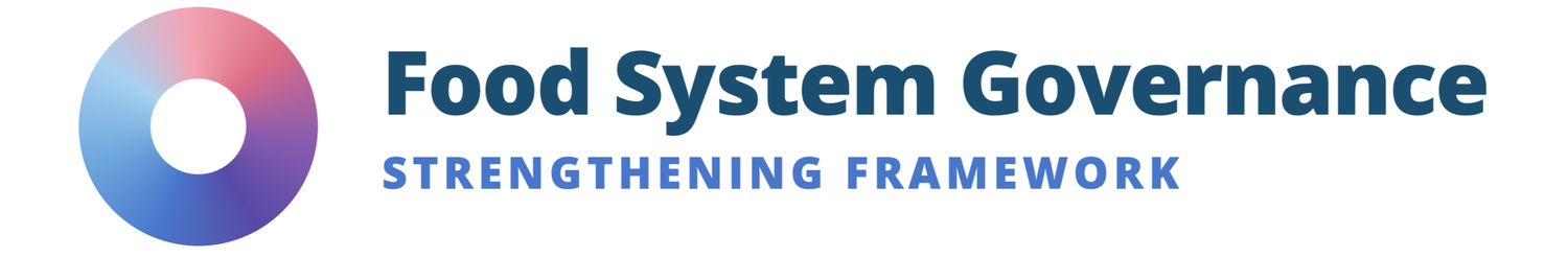 Food System Governance Strengthening Framework