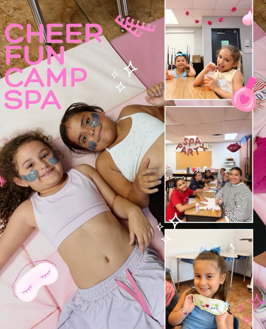 A little break from the cheers for some well-deserved self-care! 💖✨
Our campers spent the day enjoying mini spa treatments, face masks, manicures, and making memories they&rsquo;ll never forget. We love giving our girls a week that&rsquo;s filled wi