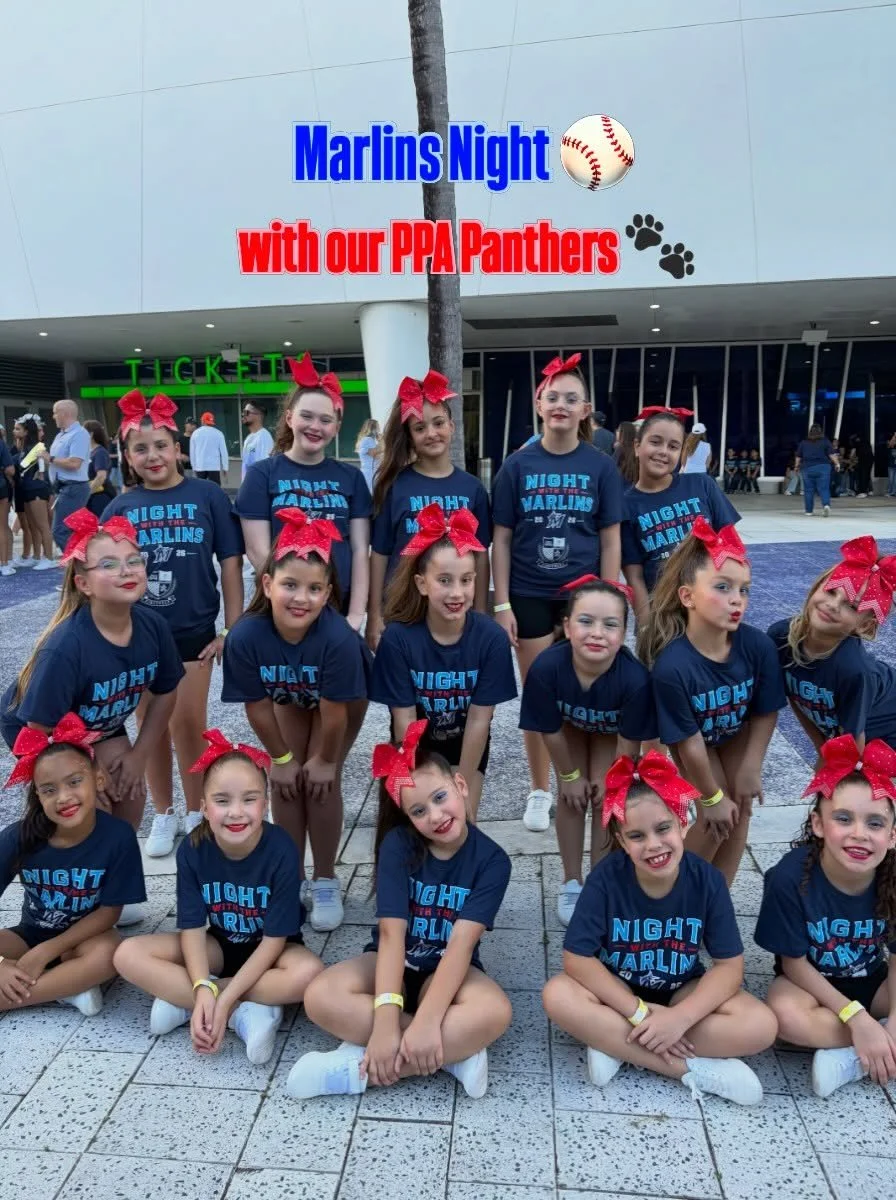 Marlins Night with our @ppa_panthers Amazing job girls! ⚾️🐾💙❤️
