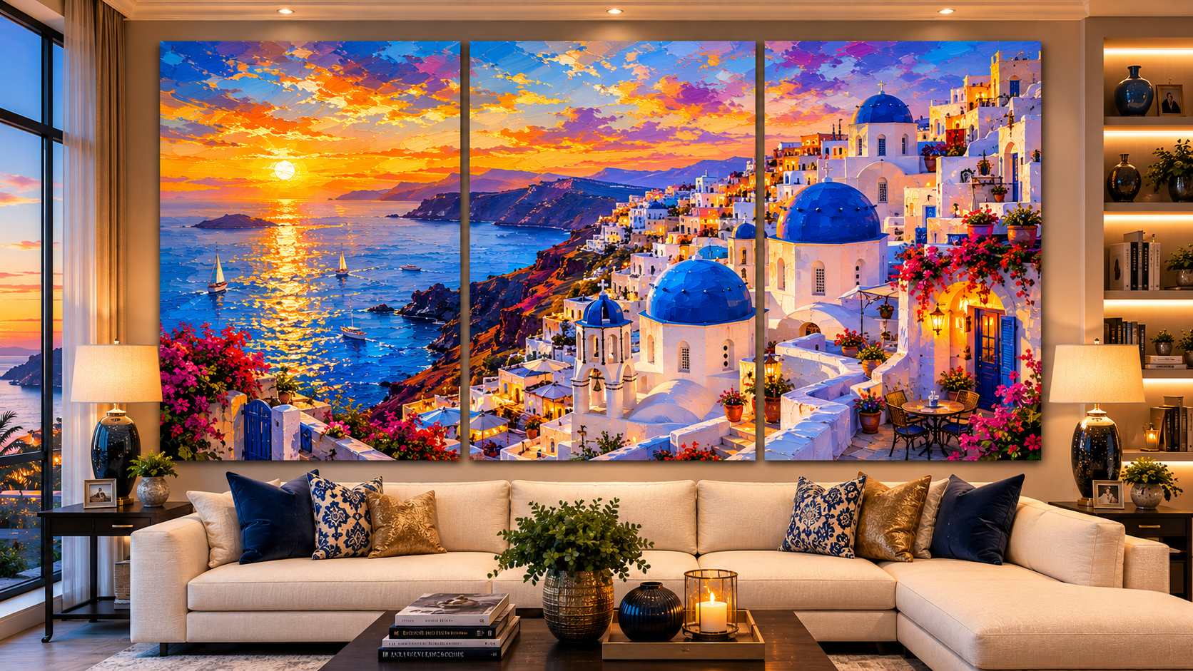 Santorini Cliffside Village