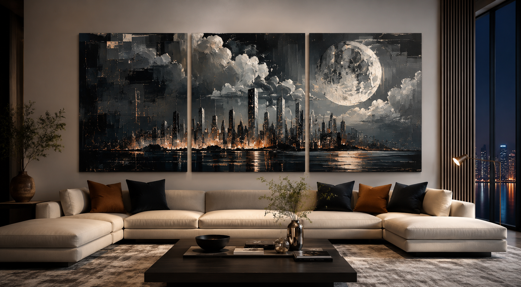 Moon Over the Silent Metropolis