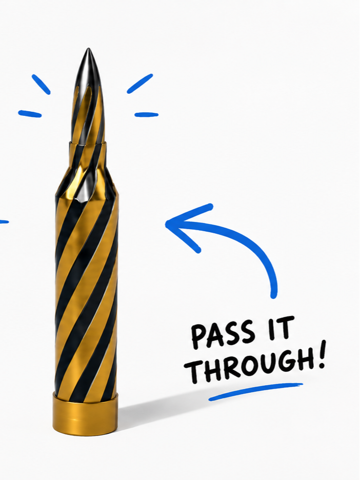 passthrough bullet