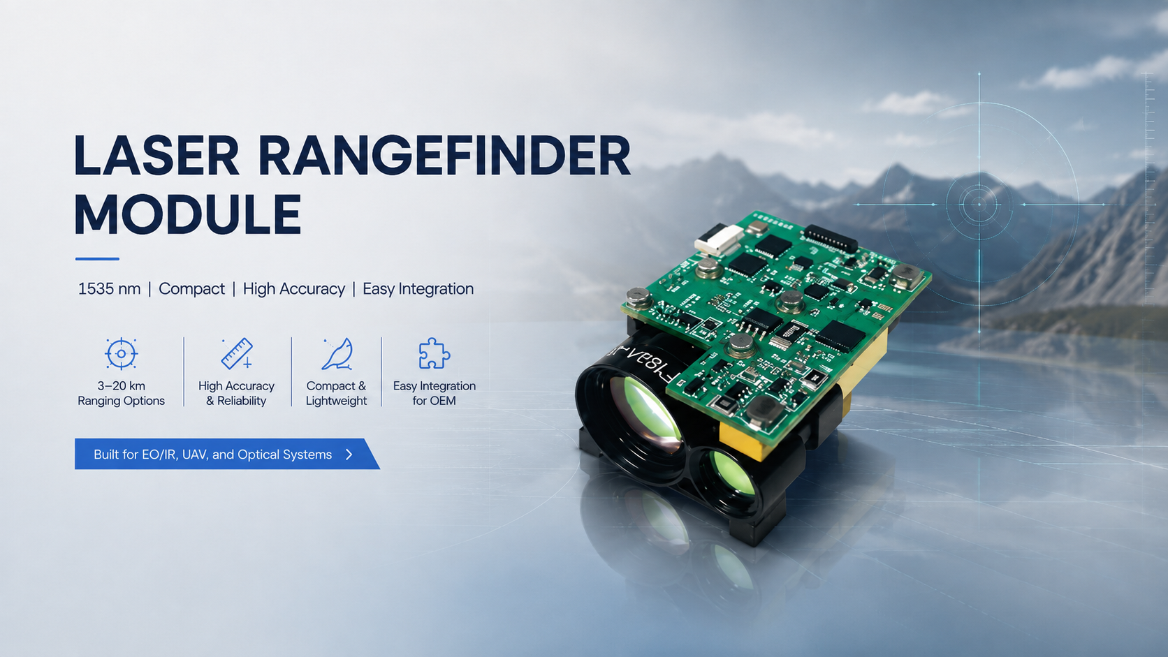 1535 nm Laser Rangefinder Module for OEM Integration