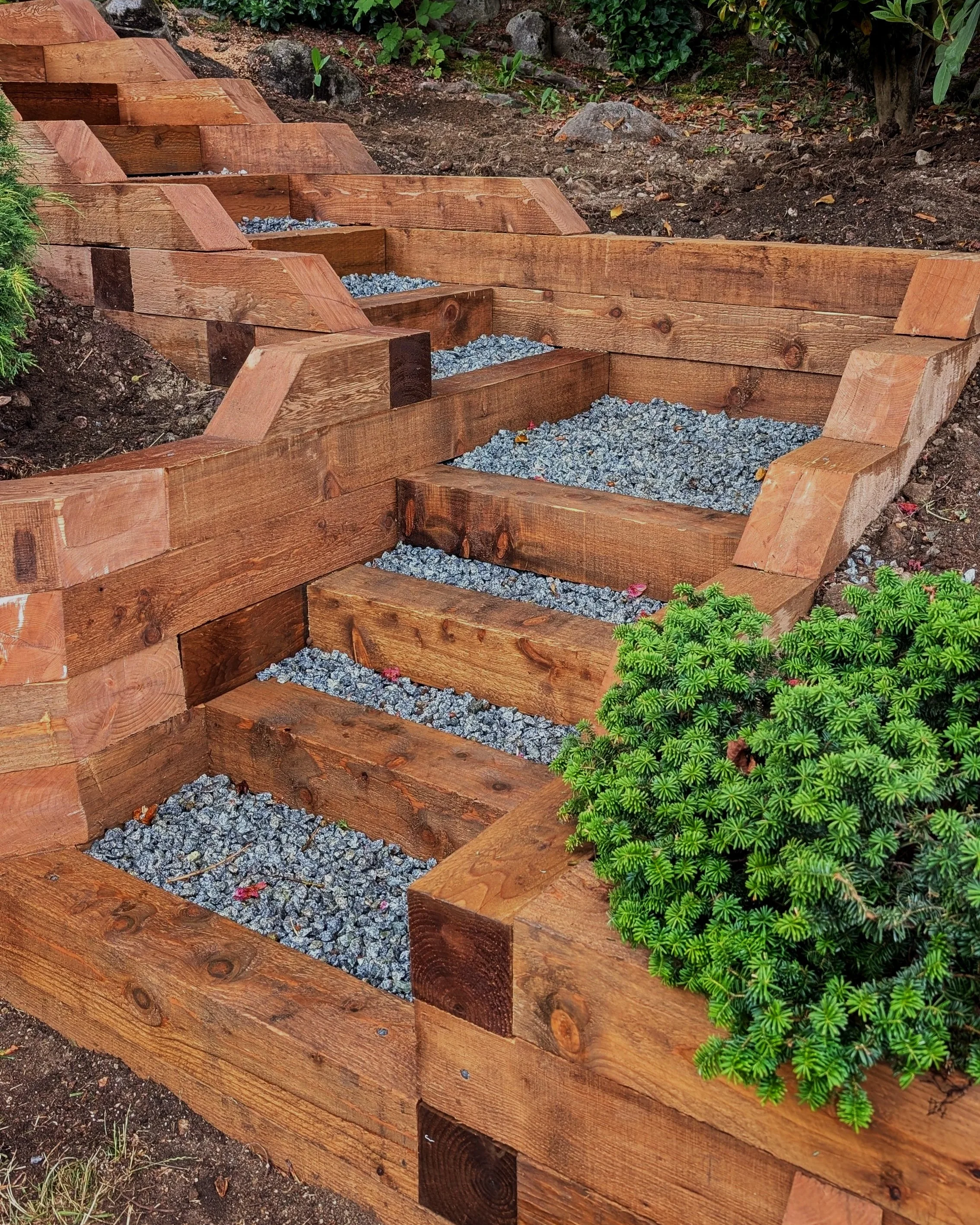 Outdoor Stairs: When Your Sloped Yard Needs More Than a Retaining Wall