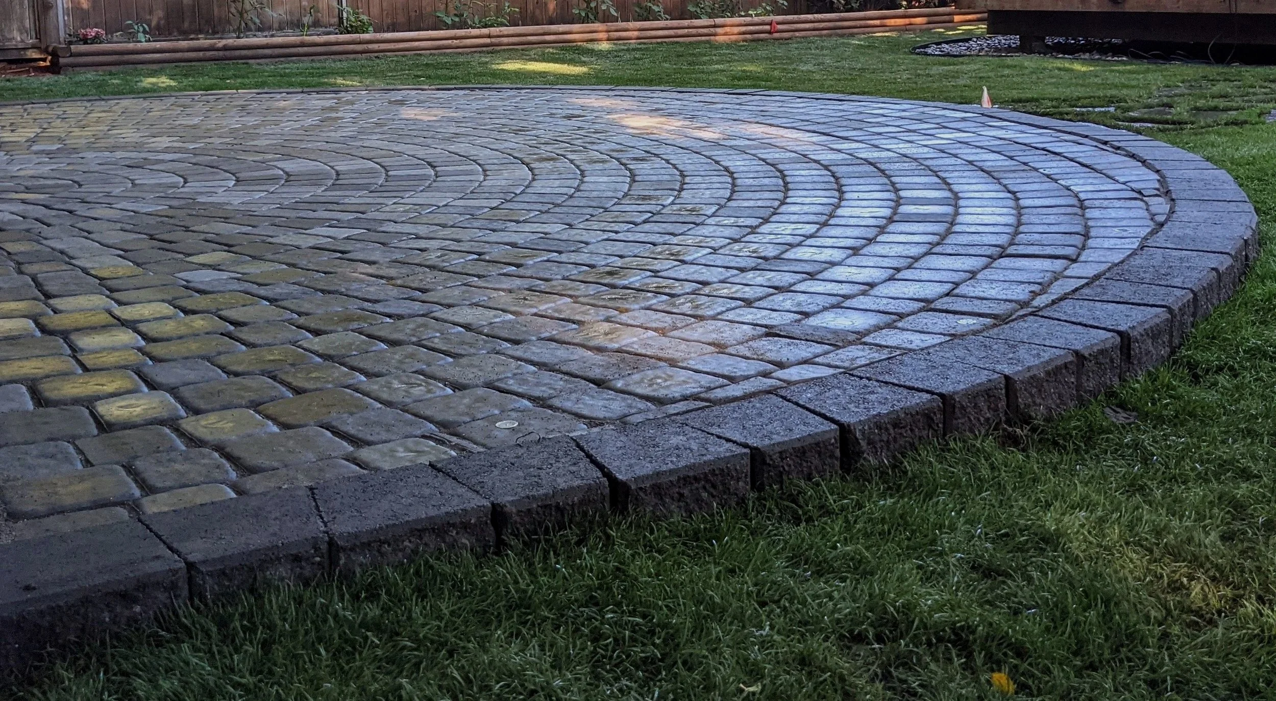 Old Dominion paver patio - Vancouver, backyard