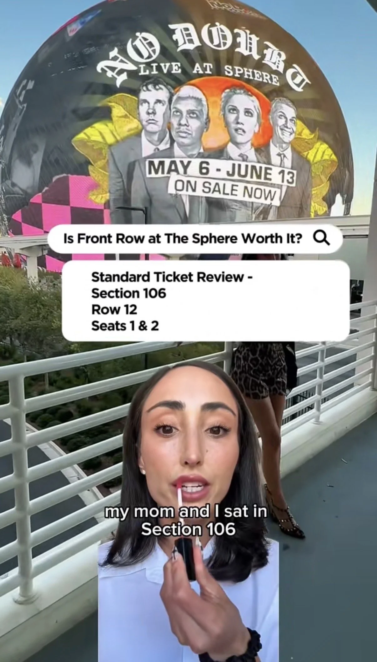 The Sphere Las Vegas - Front Row Review
