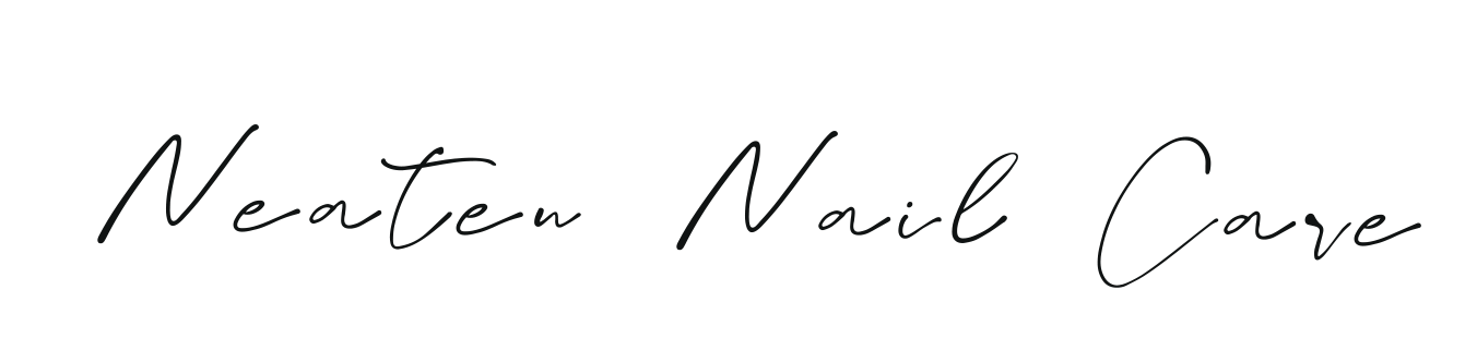 Text that says 'Norten Nail Cave' in black cursive font on a plain white background.