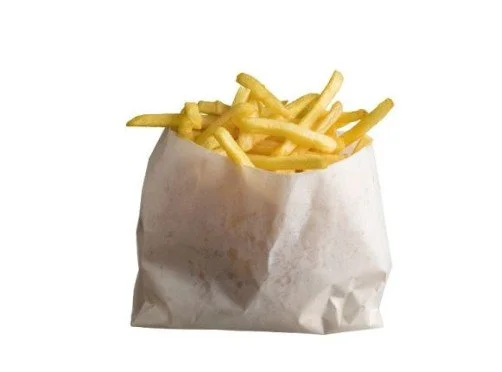 White Satchel Greaseproof Range Chips - 500 per pack
