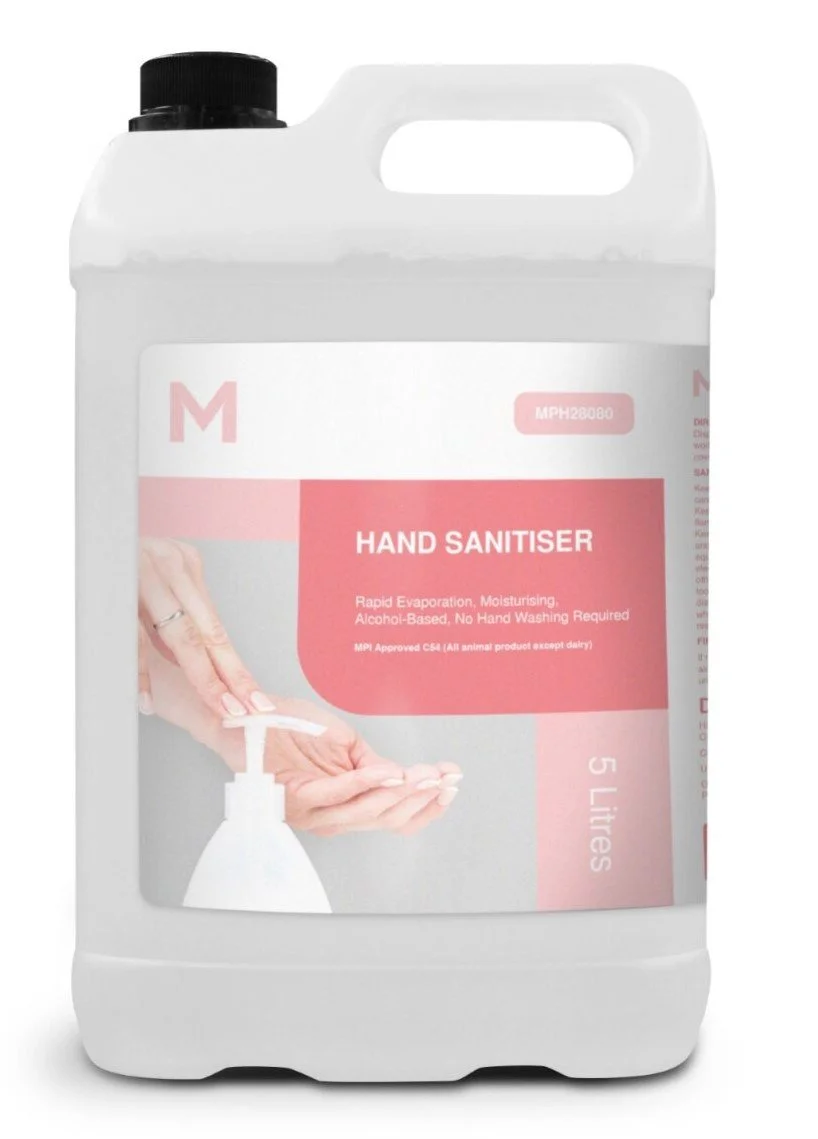 Gel Hand Sanitiser Clear, 5L Refill Bottle