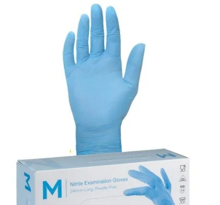 Nitrile Examination Gloves Powder Free - Blue