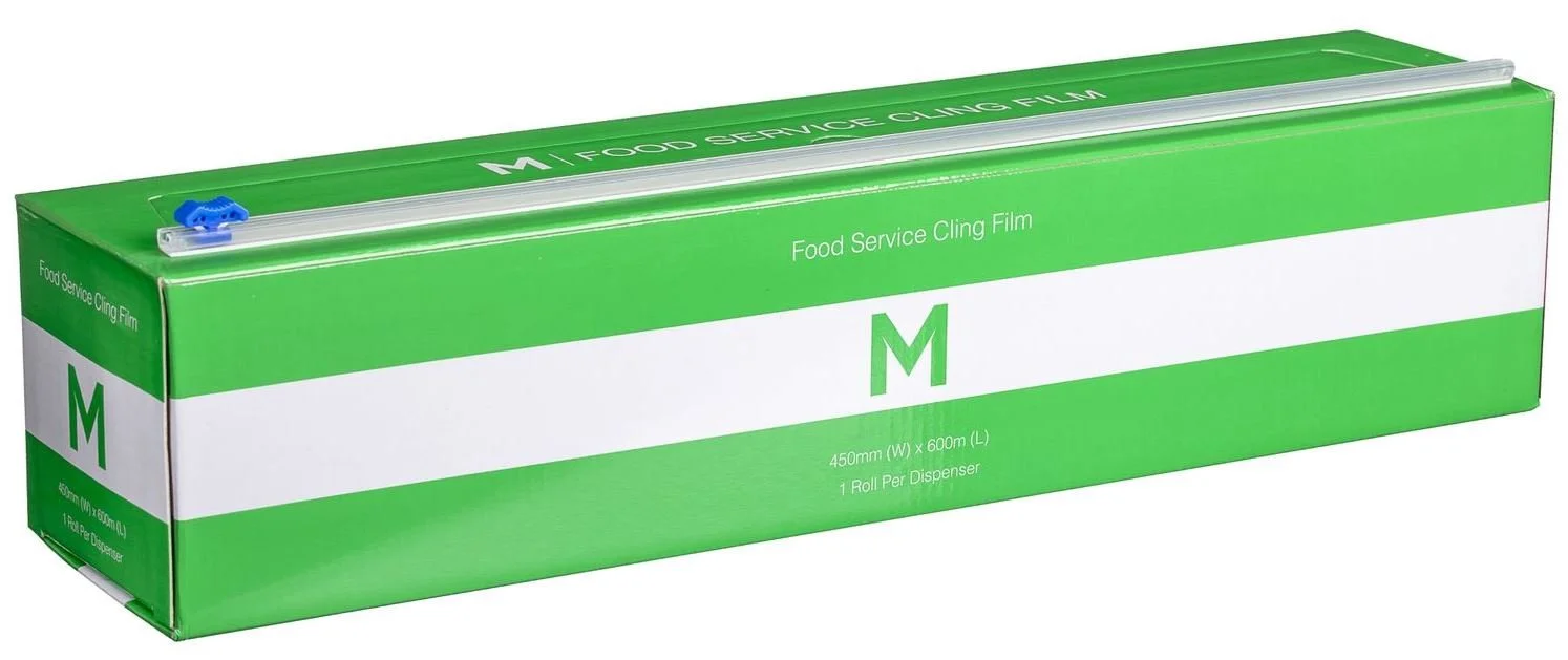 Premium Cling Film Dispenser Clear, 450mm x 600m x 9mu - 6 units per box