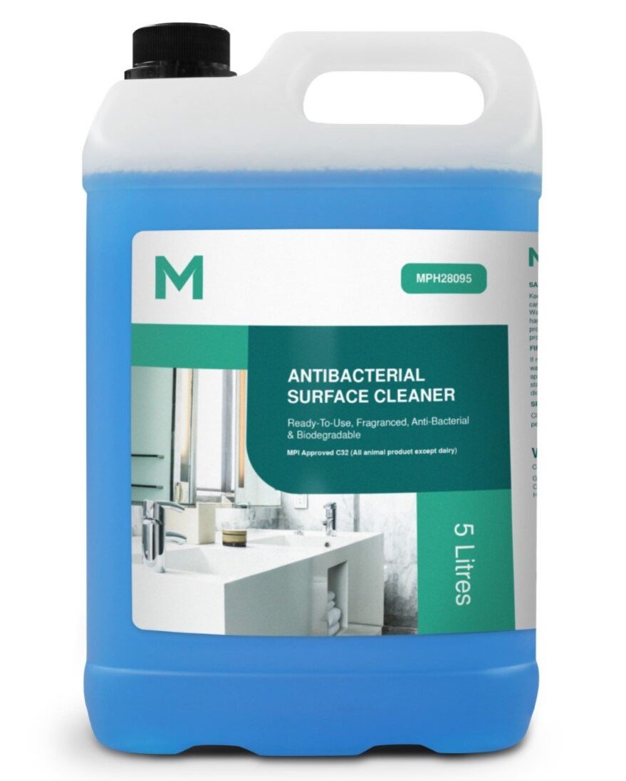 Antibacterial Surface Cleaner Blue, 5L Refill Bottle