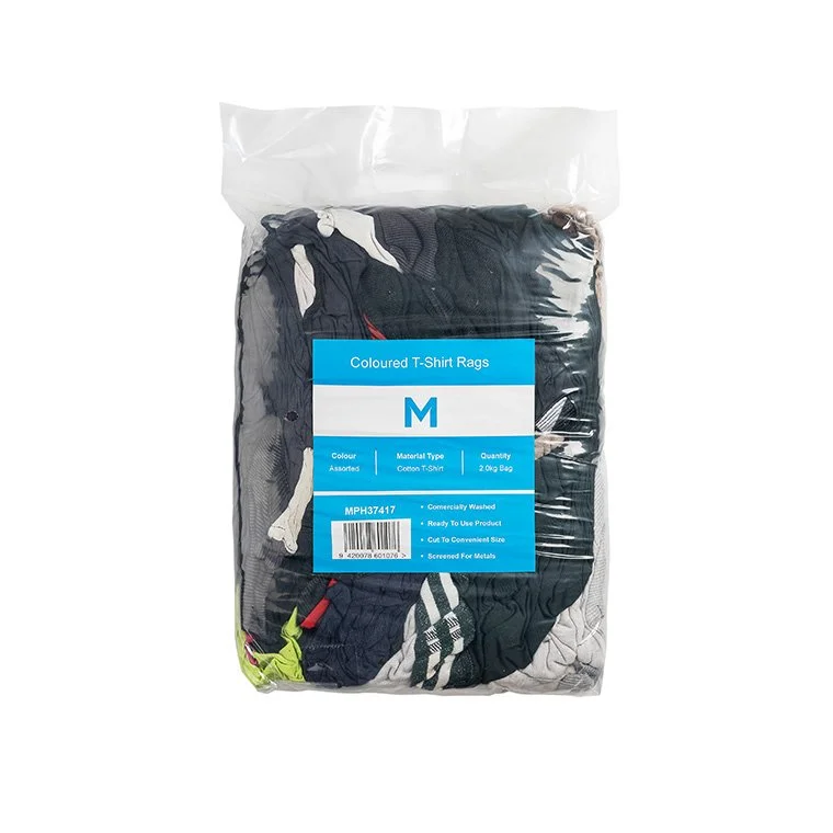T-shirt rags 2kg - Coloured
