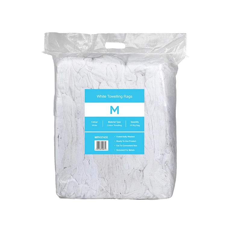 Towelling Rags White, 10.0kg Compressed