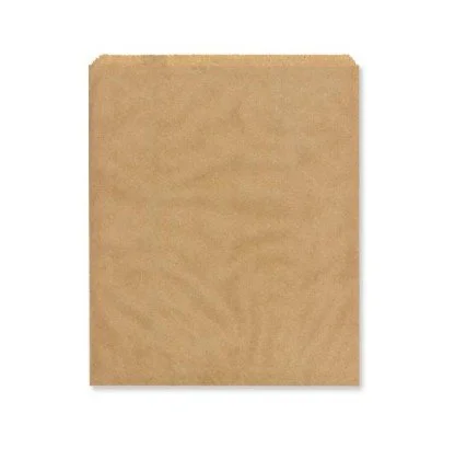 #3 Flat Brown Kraft Paper Bag 50gsm  - 210mm x 175mm - 500 per pack