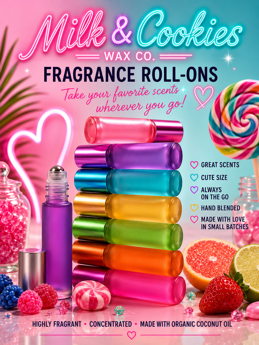Milk & Cookies Wax Co. 10 mL Fragrance Roll-Ons