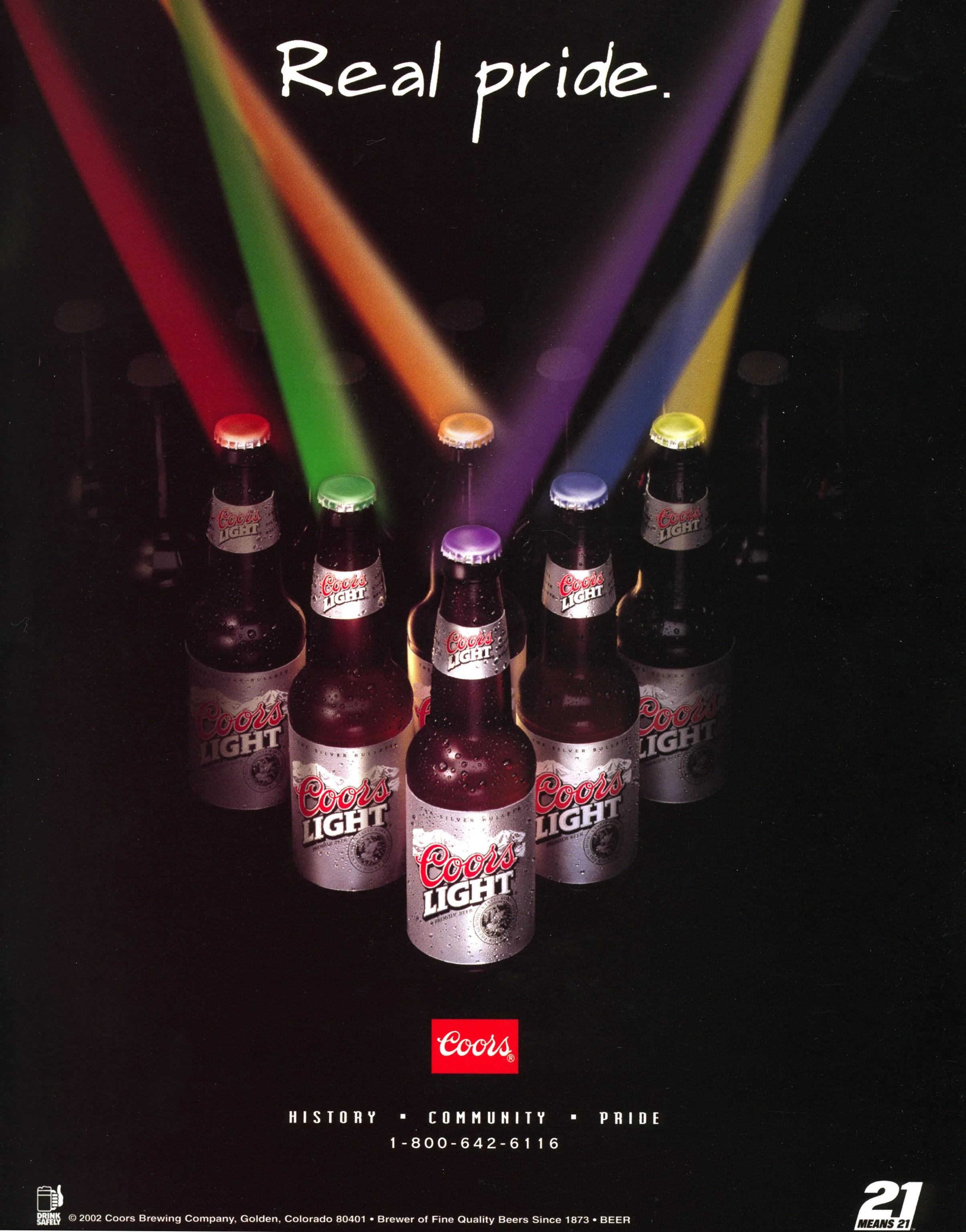 COORS LIGHT 2002 LGBTQ-FOCUSED NATIONAL ADVERTISING  FEATURED IN VH1’s 2003 SPECIAL "TOTALLY GAY!"