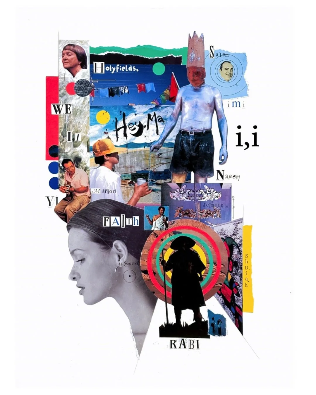 Fourth in the Bon Iver reimagined album cover series. i,i. 
.
#boniver #collage #mixedmedia #artwork #albumart