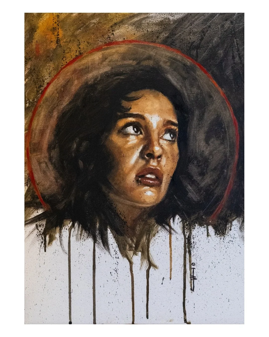 Can&rsquo;t think of a title for this one. Oil on canvas. 
.
#oilpainting #portraitpainting #contemporaryart #figurativeart #artistsoninstagram