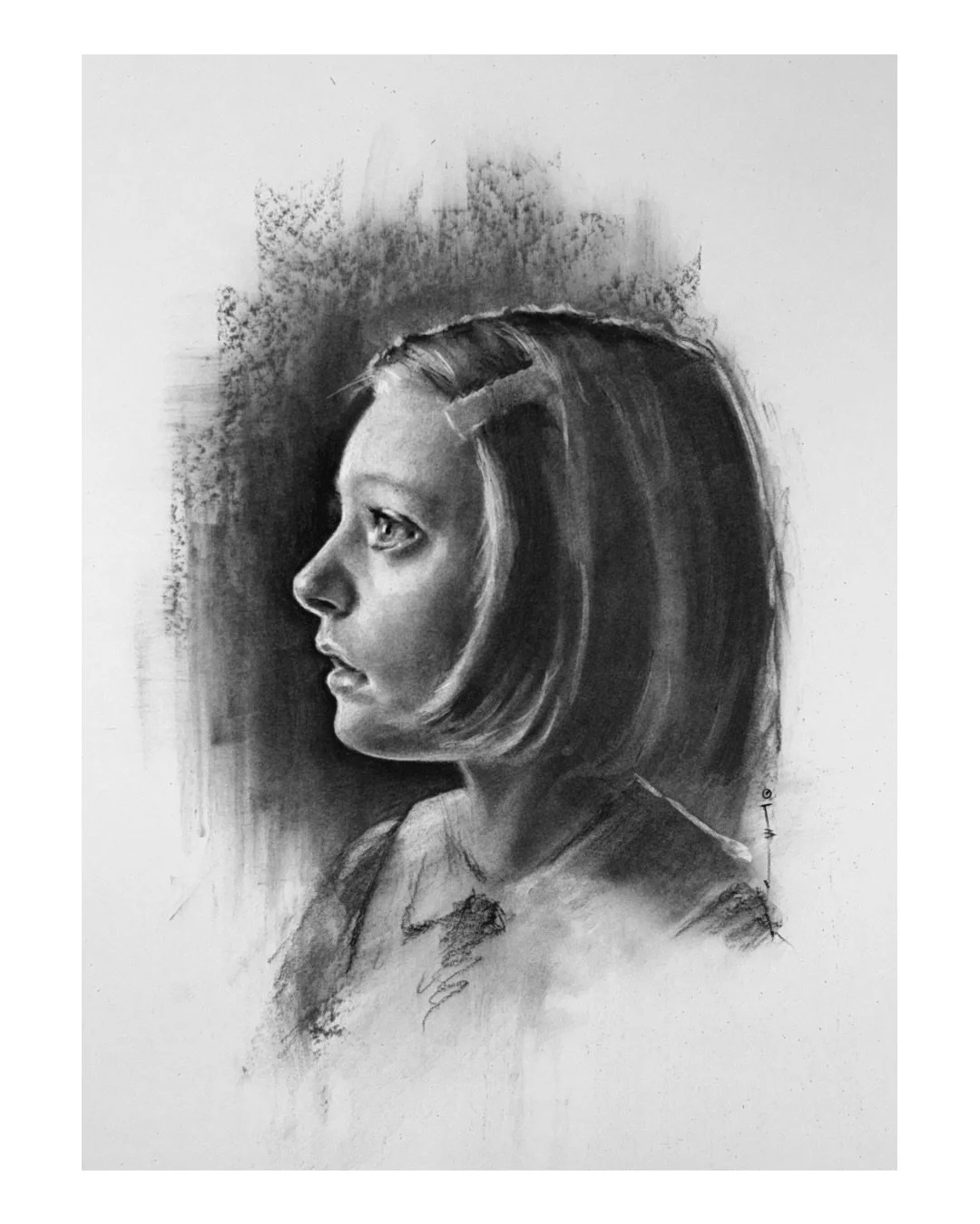 Grace notes. Charcoal on paper. 
.
#art #charcoaldrawing #portrait #expressiveart #australianartist