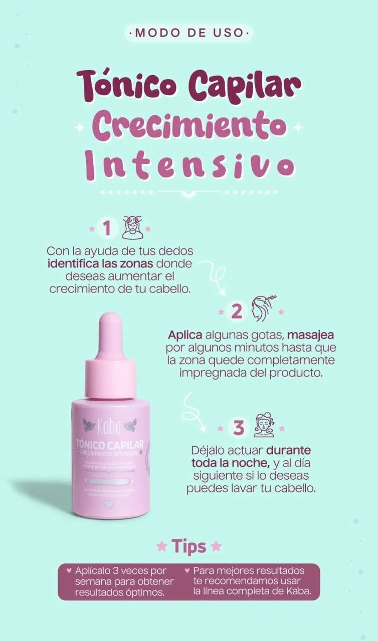 Tónico Capilar Kaba - Crecimiento y Anticaída