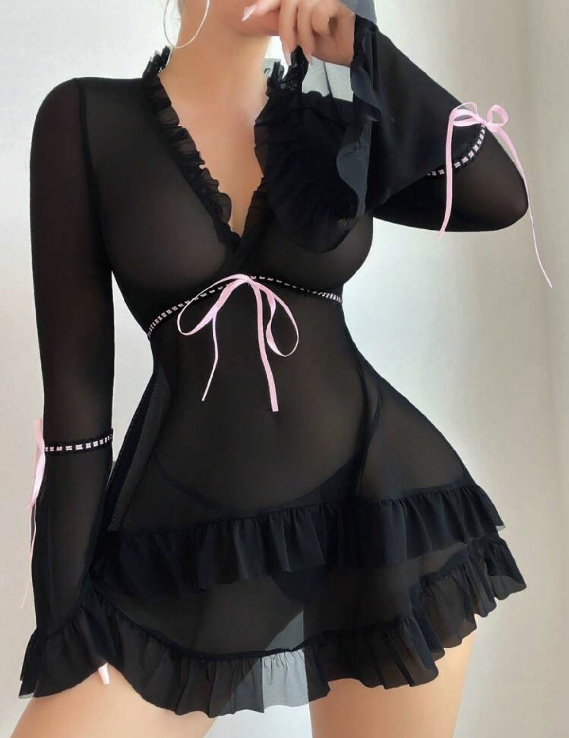 Bata negra, manga larga