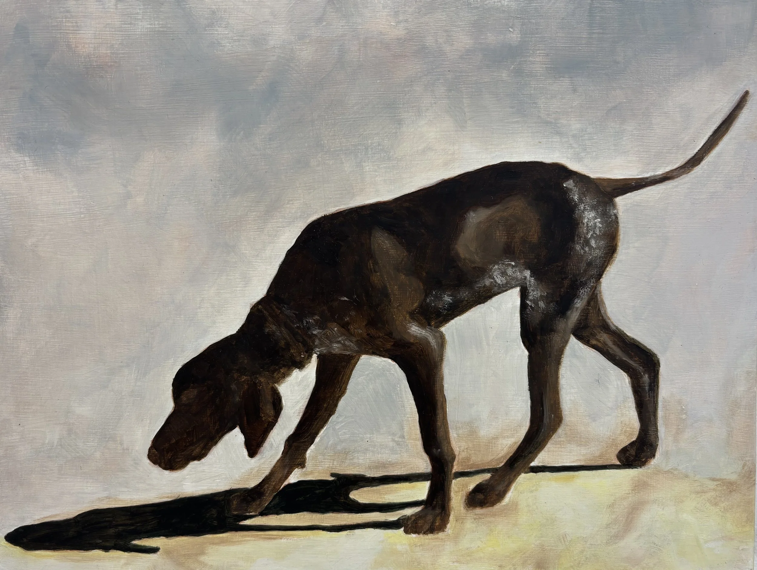 Sleek Lines, 2025. Oil on board. 30cm x 40cm