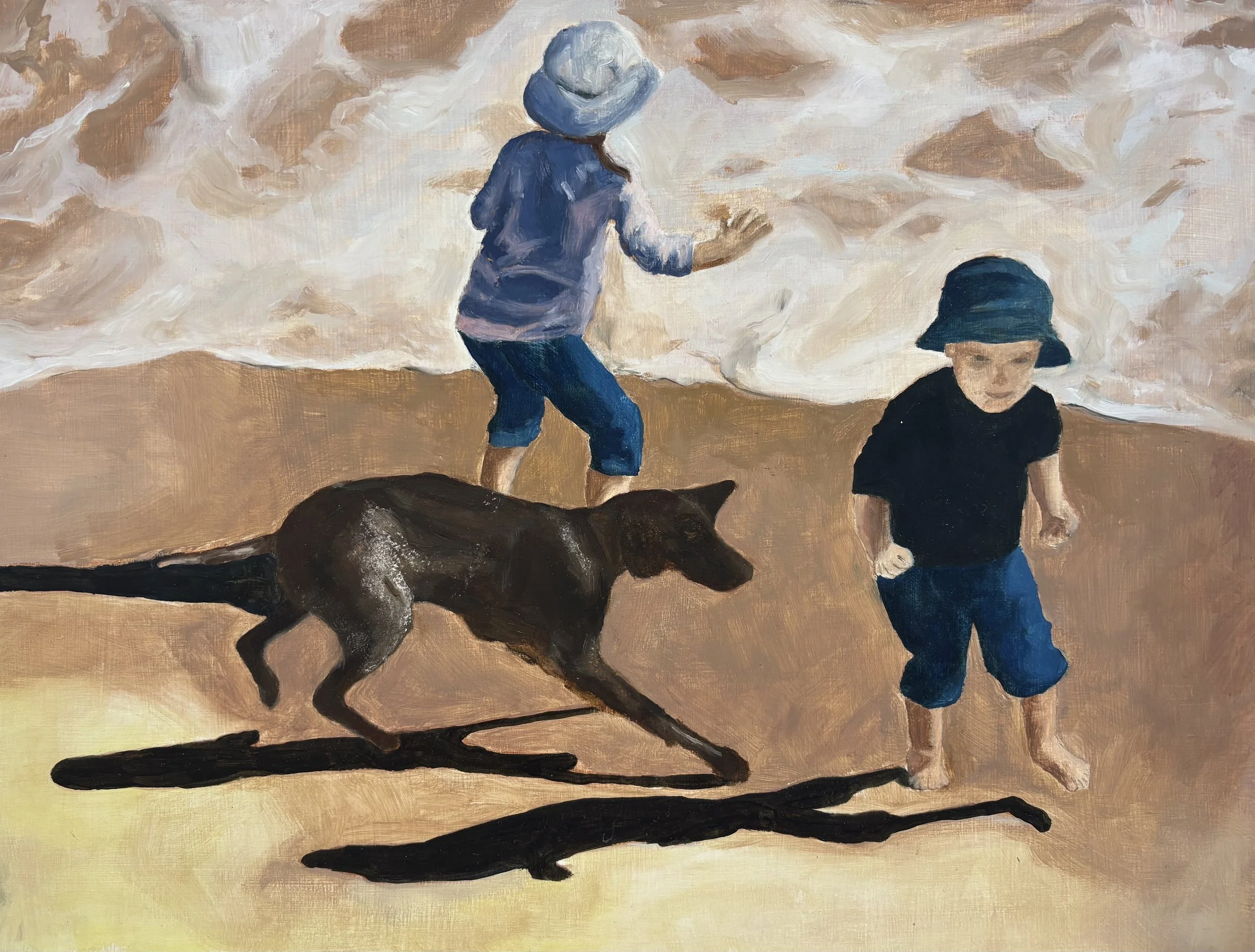 Holding Back the Sea, 2025. 30cm x 40cm