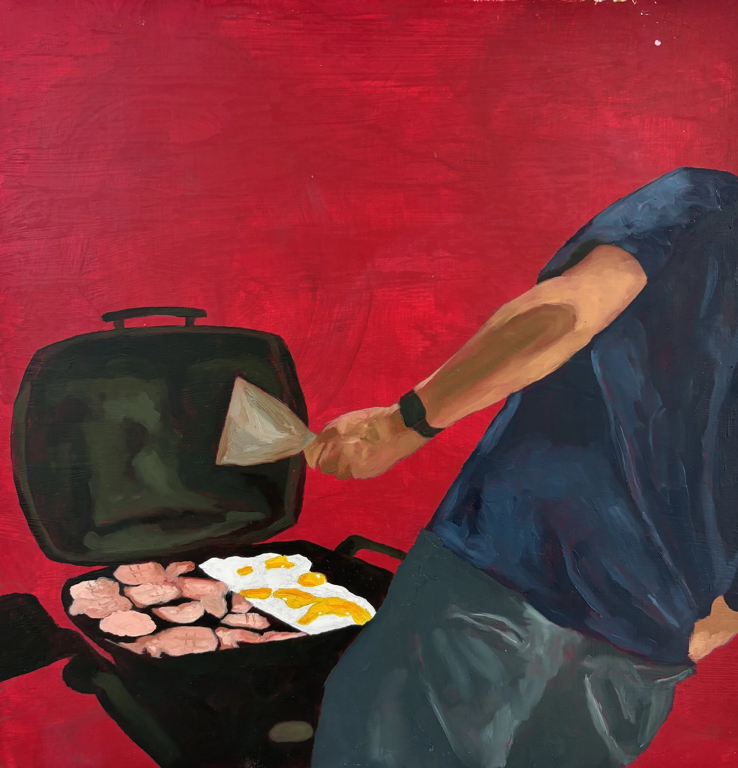 Christmas Tradition, 2026. Oil on board. 30cm x 30cm