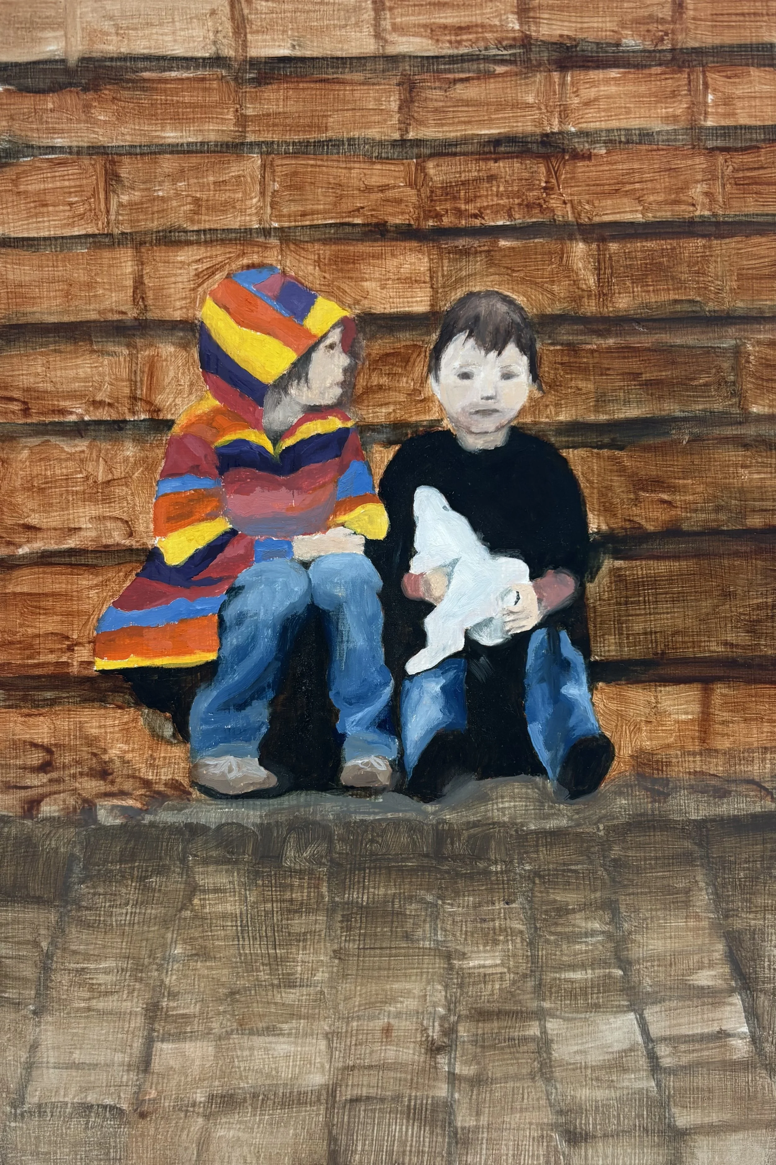Laa, 2024. Oil on board. 30cm x 20cm
