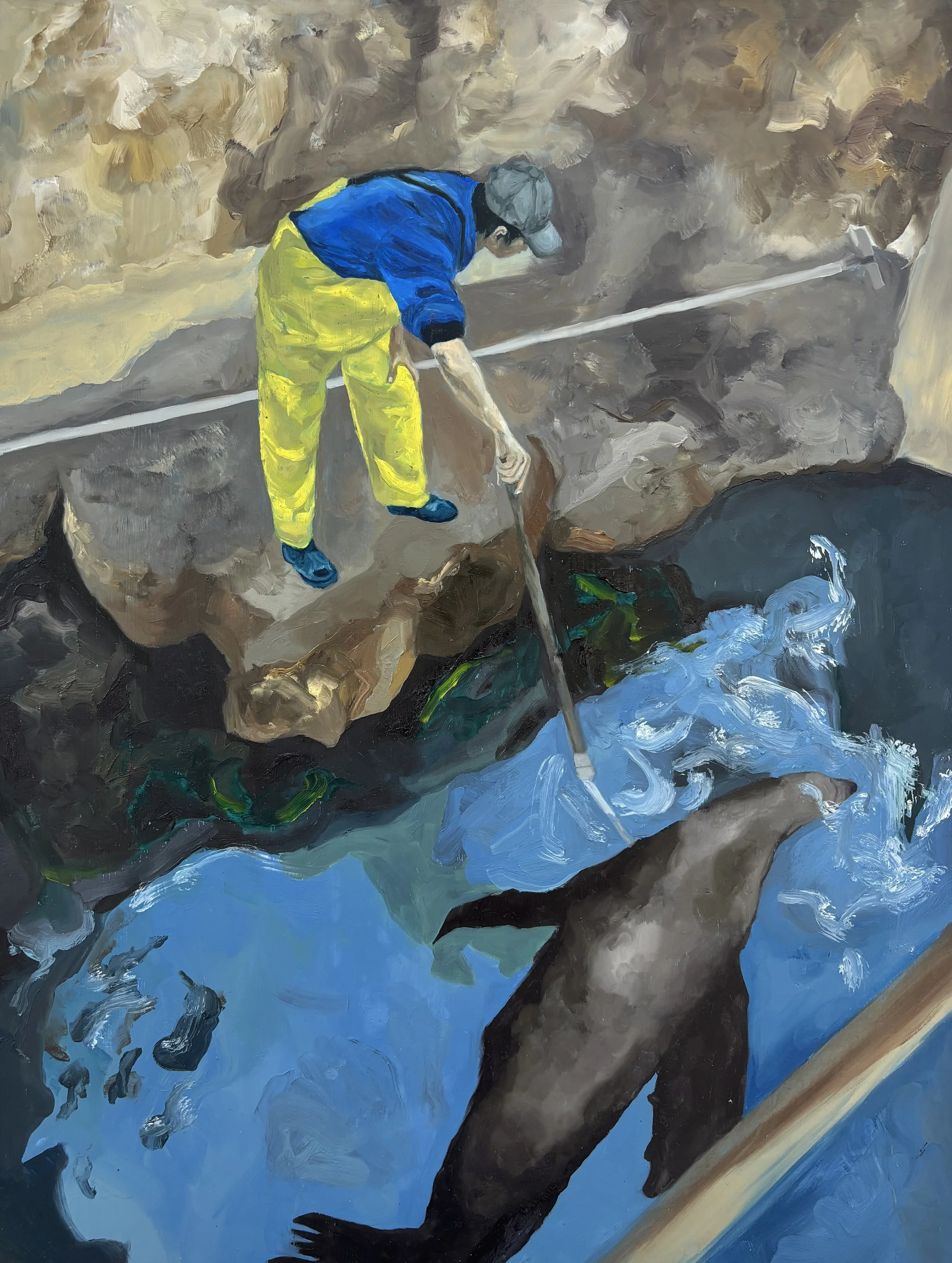 We Have Connection, 2026. Oil on Board. 60cm x 46cm