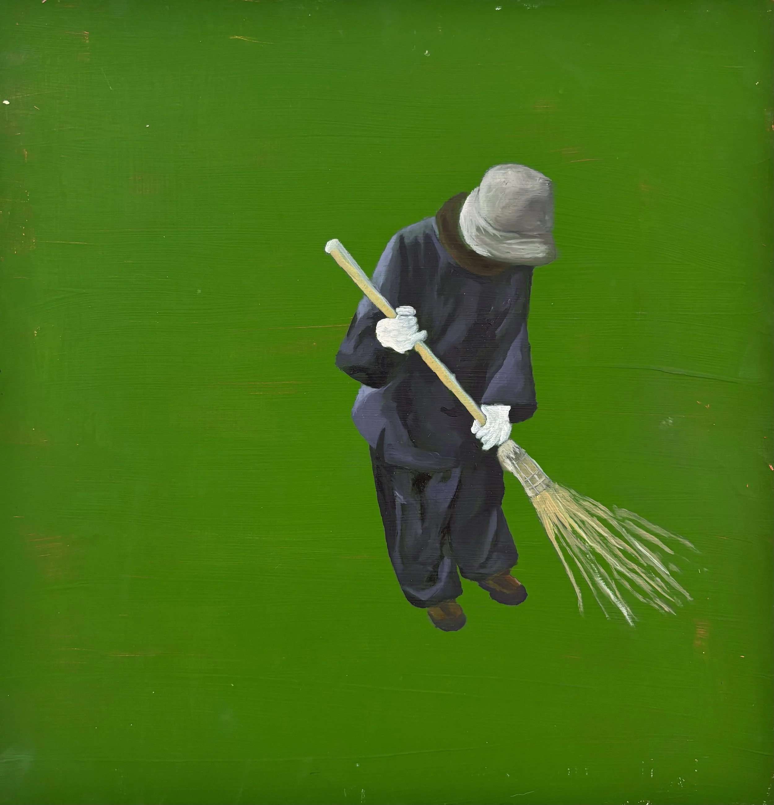 In Flow, 2026. Oil on board. 30cm x 30cm