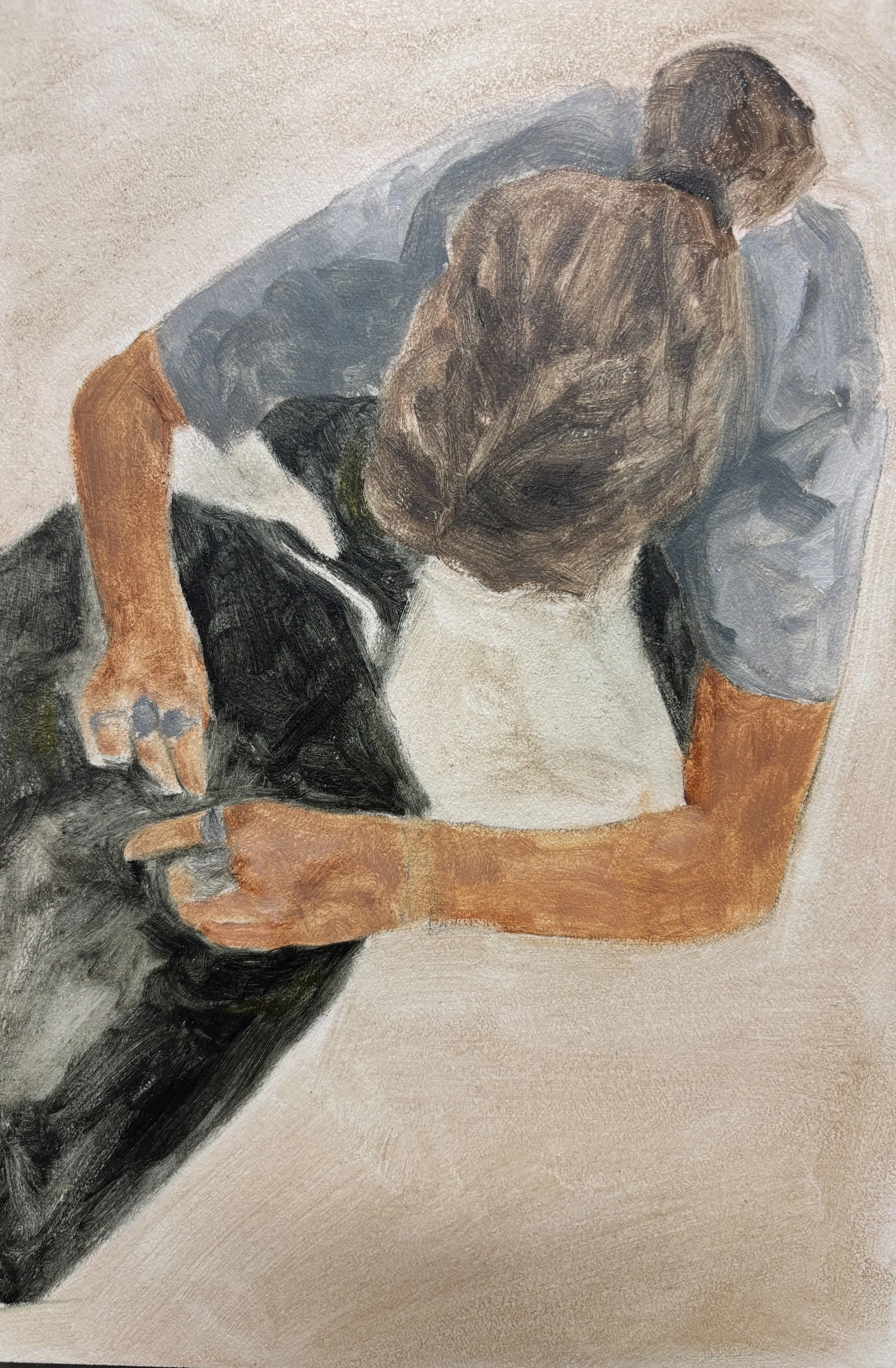 Jemma, 2026. Oil on Chipwood