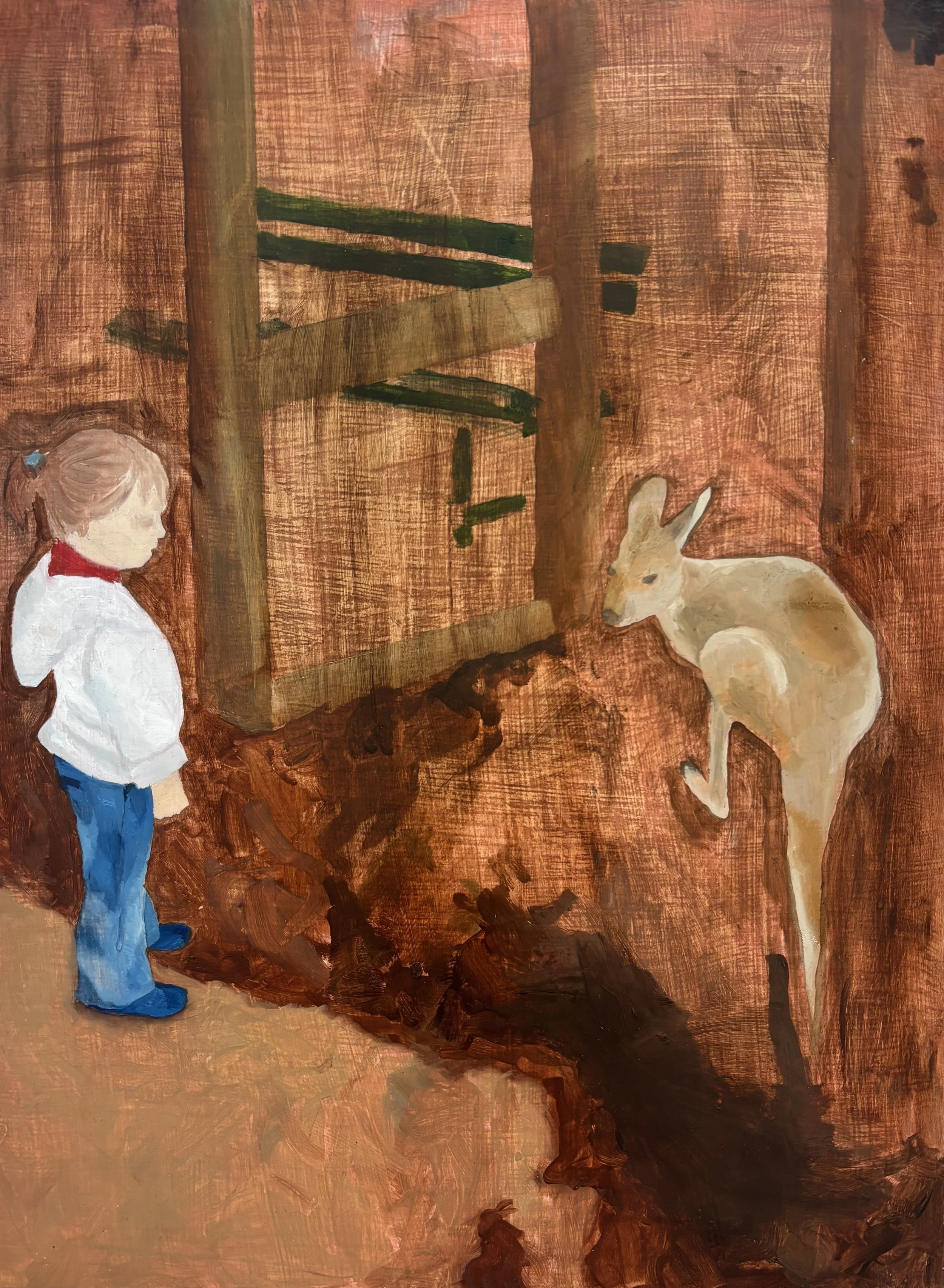 I See You, 2026. Oil on Board. 40cm x 30cm