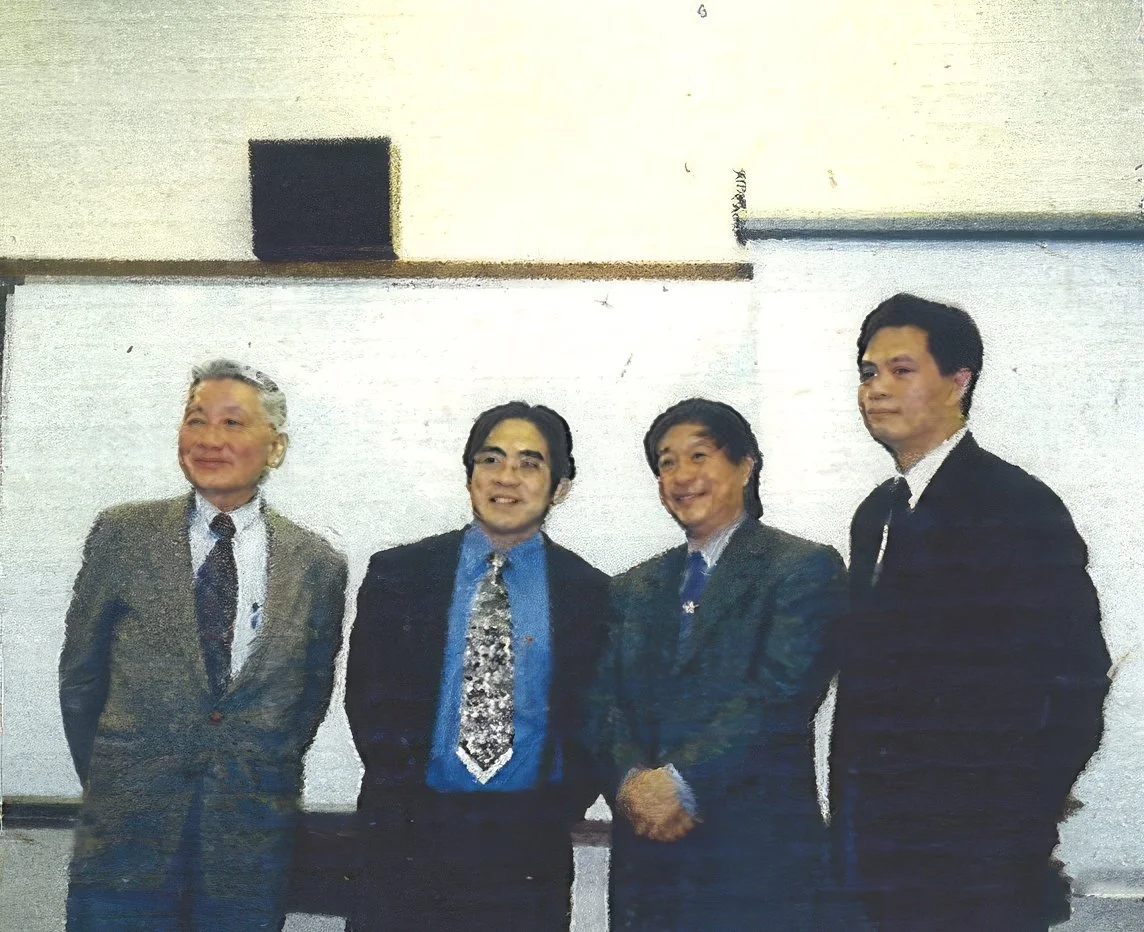 Teaching at Chu Hai College as the Head of Architecture. Photo with the late Tao Ho (2003)