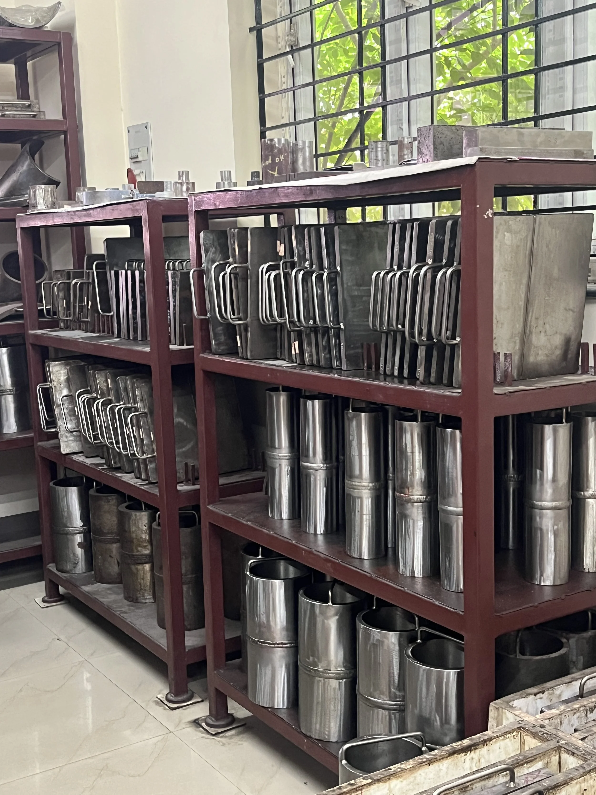 Welding pipe and plate specimens
