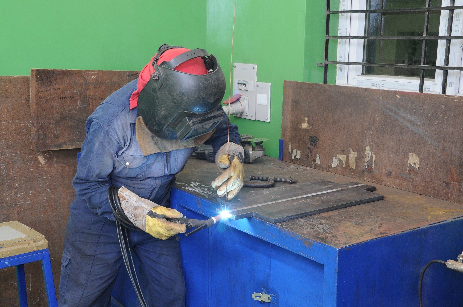 Welding fabrication of NDT specimens