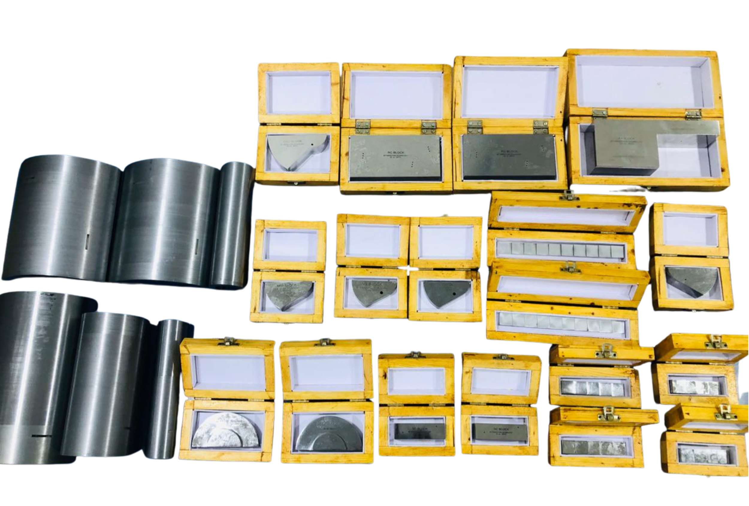 Packaged NDT calibration and reference blocks