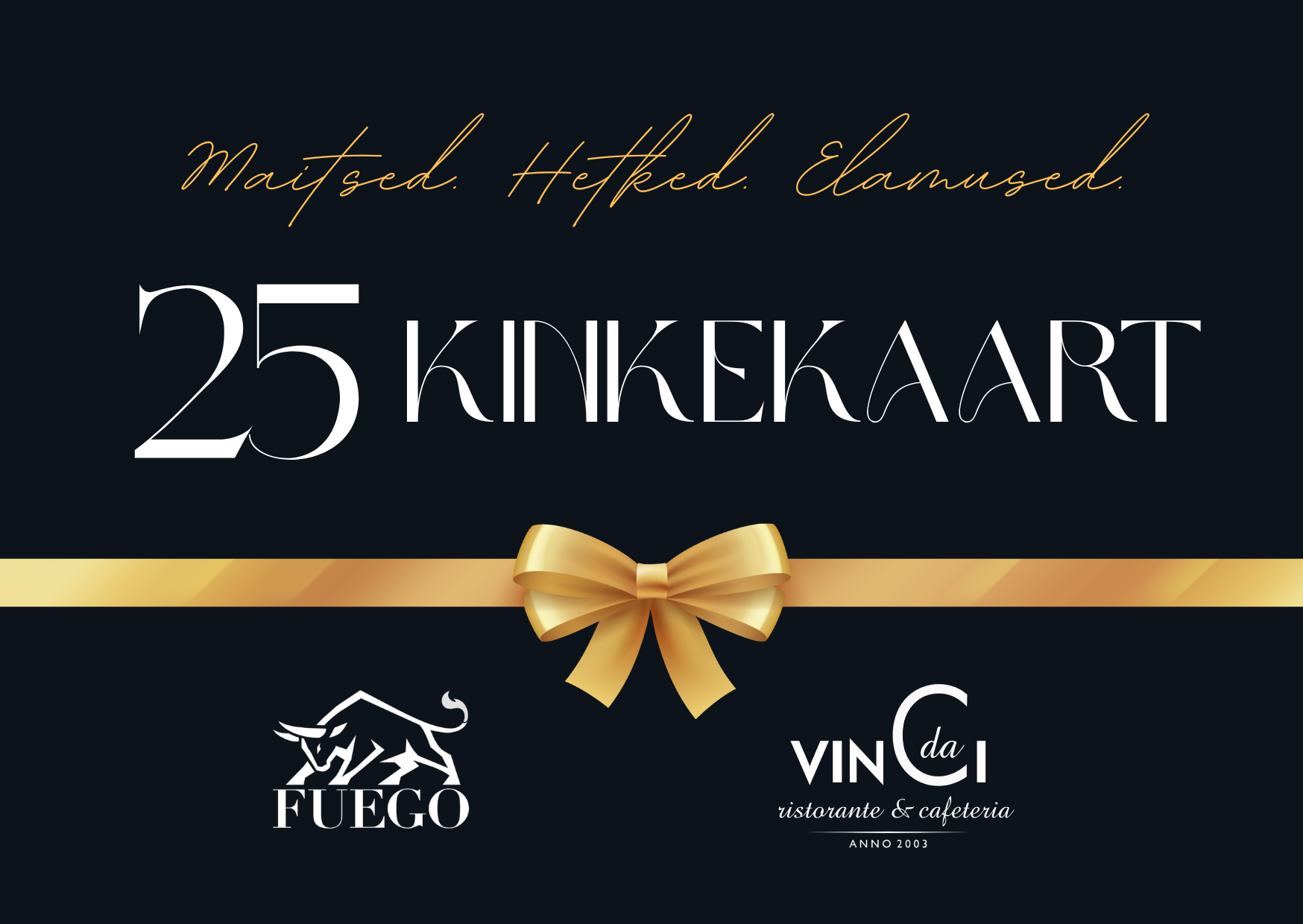Füüsiline kinkekaart 25€