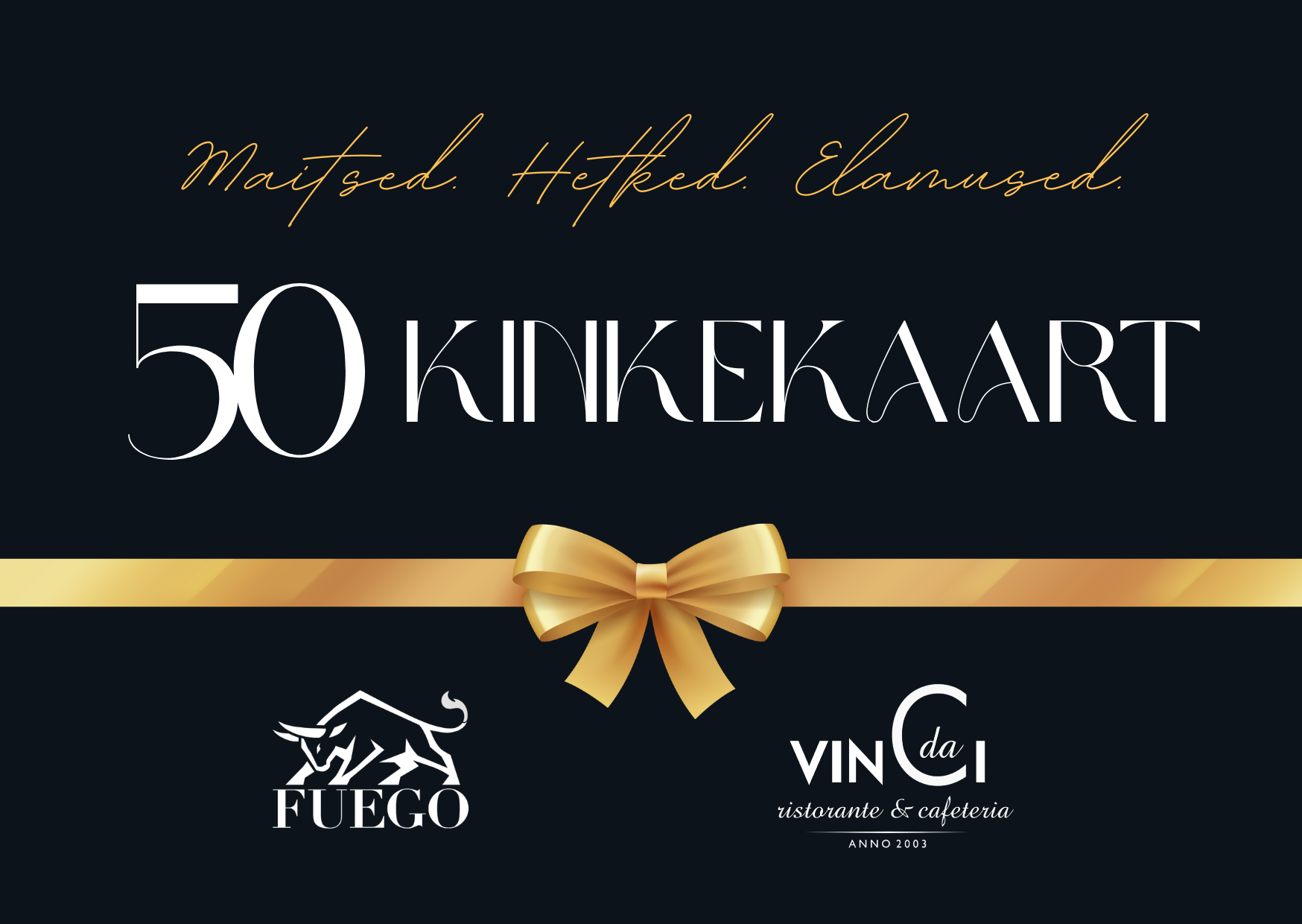Füüsiline kinkekaart 50€