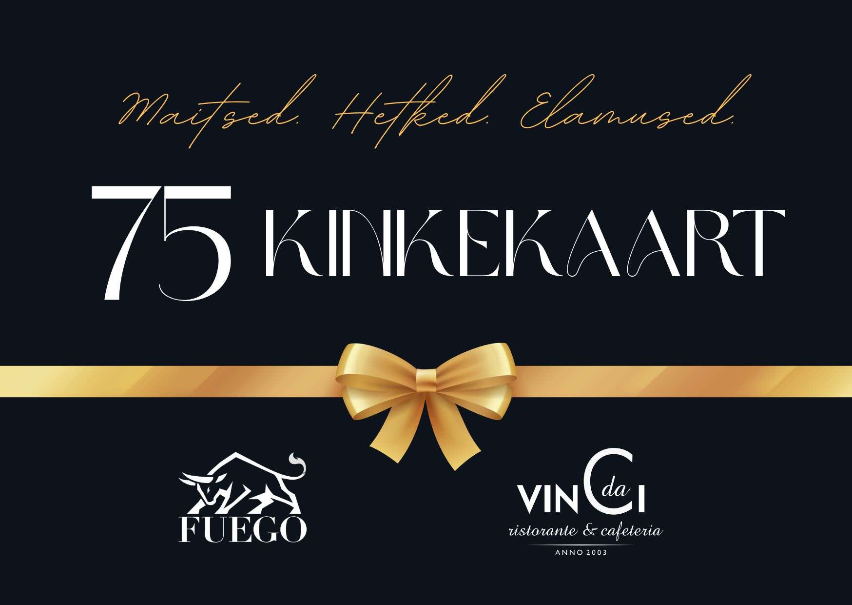 Füüsiline kinkekaart 75€